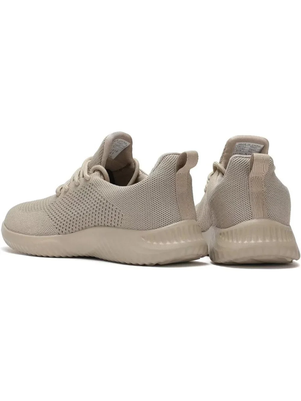 🆕Men's Khaki Tan Slip on Walking Shoes Ultra Light Breathable Running Shoes